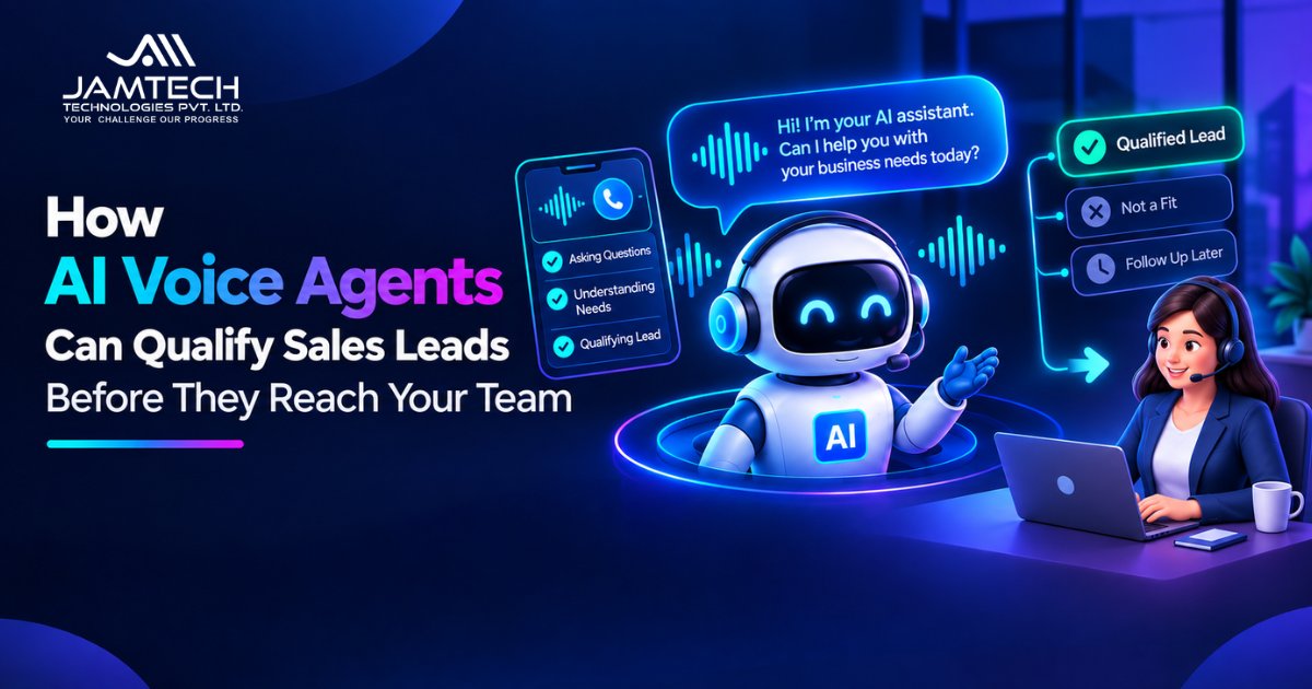 AI voice agent qualifying a sales lead before handing the conversation to a salesperson